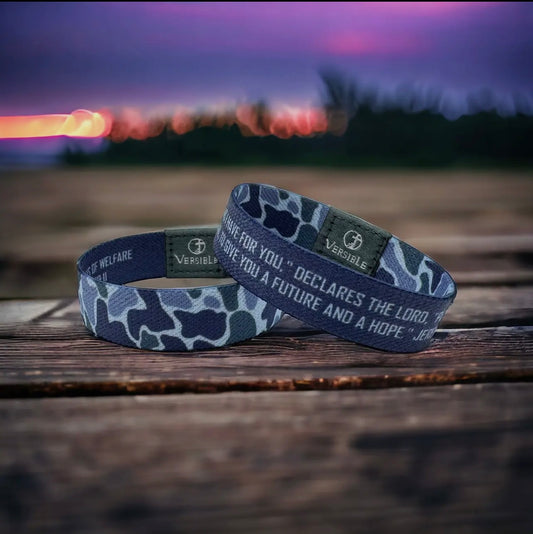 Twilight Camo / Jeremiah 29:11 Wristband